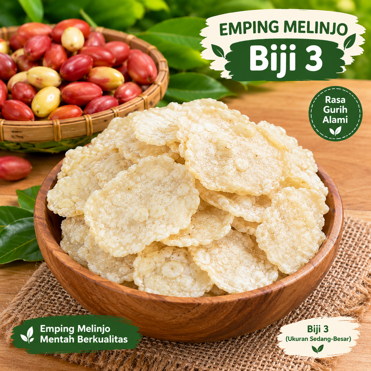 Emping Melinjo Biji 3