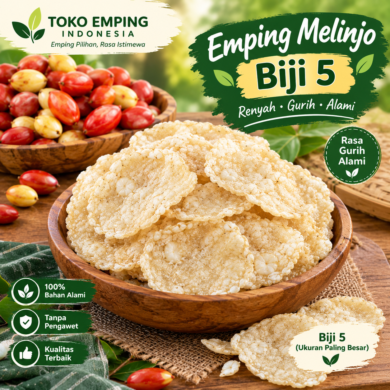 Emping Melinjo Biji 5